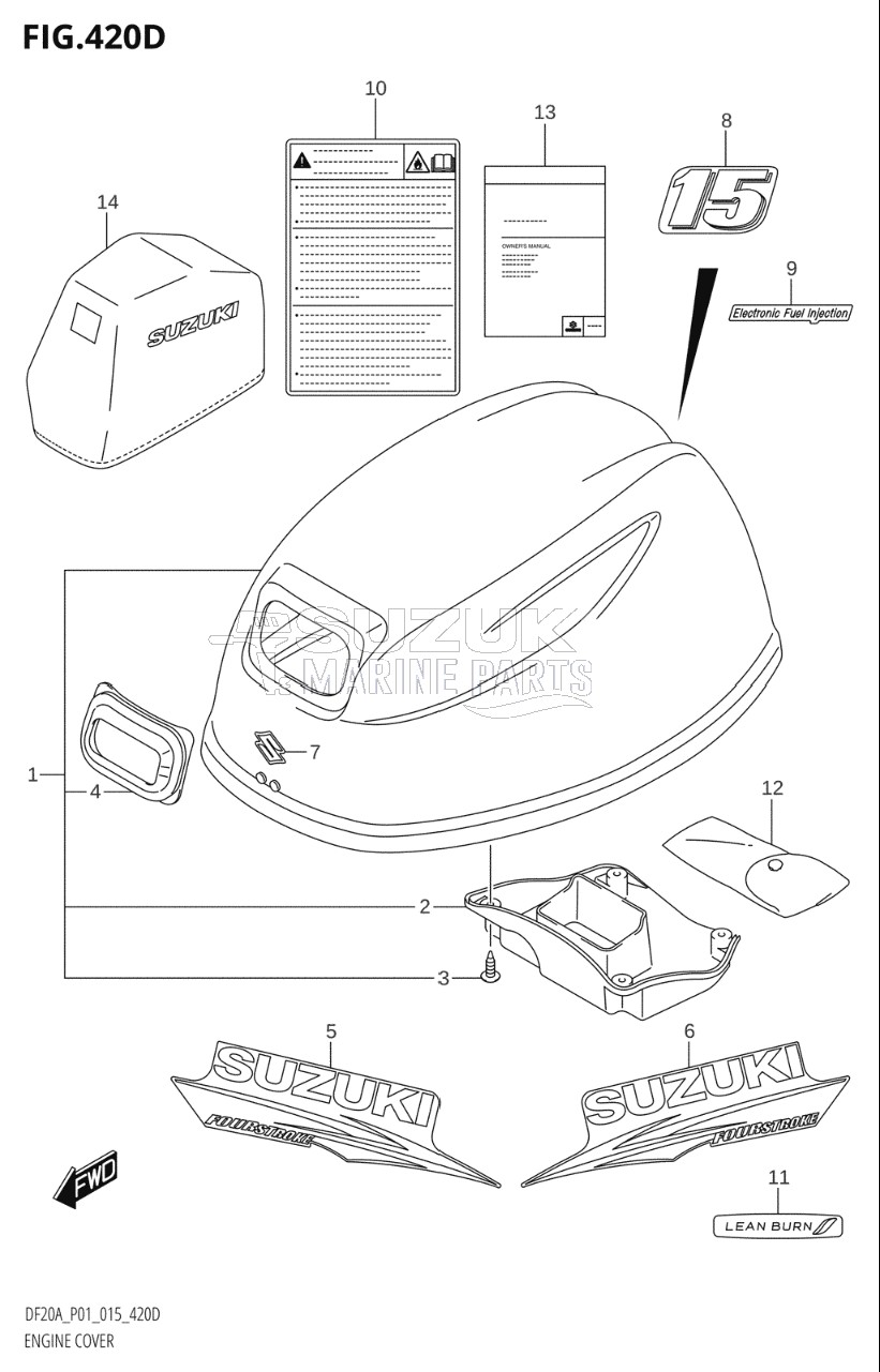 ENGINE COVER (DF15A:P01)