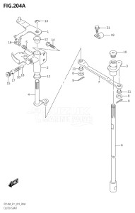 11503Z-910001 (2019) 115hp E11 E40-Gen. Export 1-and 2 (DF115AZ) DF115AZ drawing CLUTCH SHAFT