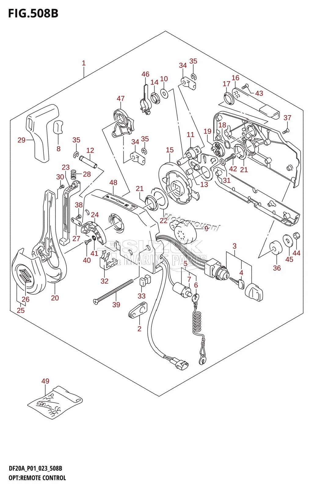 OPT:REMOTE CONTROL ((DF9.9B,DF15A,DF20A):(022,023))