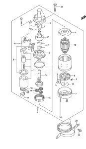 DF 150 drawing Starting Motor