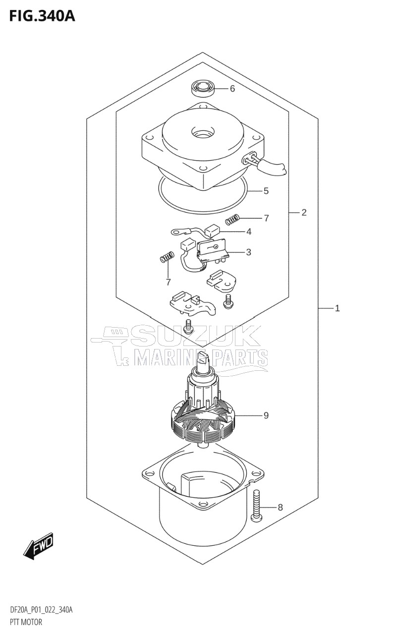 PTT MOTOR (DF9.9BT,DF9.9BTH,DF15AT,DF20AT,DF20ATH)