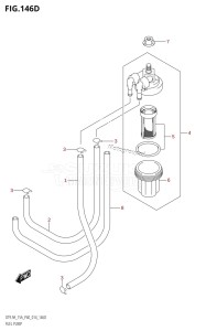 DT9.9A From 00993K-410001 (P36 P40)  2014 drawing FUEL PUMP (DT15A:P40)