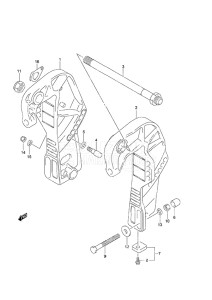 Outboard DF 50A drawing Clamp Bracket