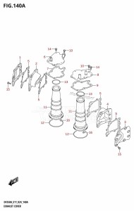 DF350A From 35001F-440001 (E11)  2024 drawing EXHAUST COVER