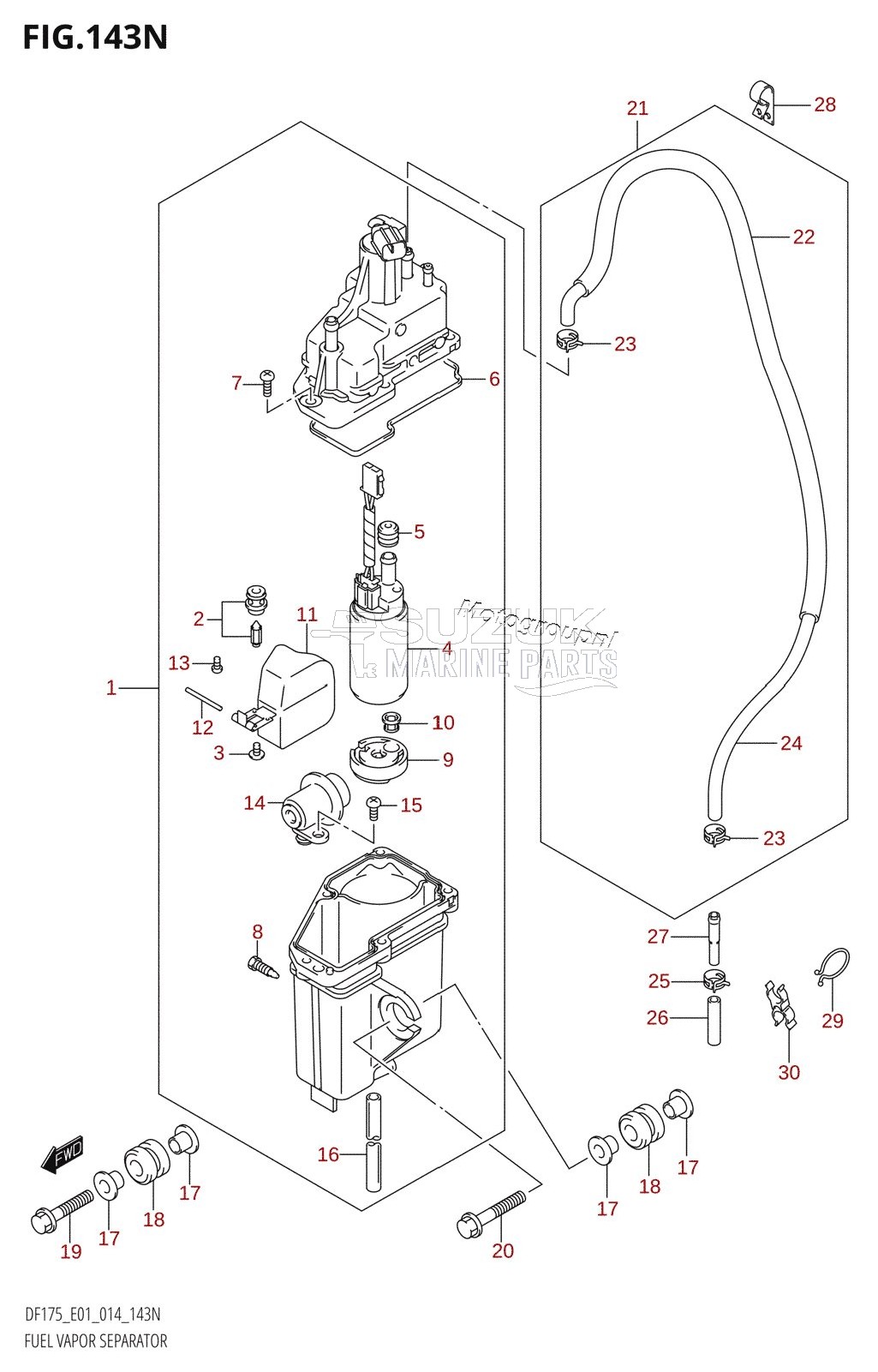 FUEL VAPOR SEPARATOR (DF175Z:E01)