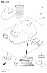 DT15A From 01504-610001 (P36 P40 P81)  2016 drawing ENGINE COVER (DT9.9A:P40)