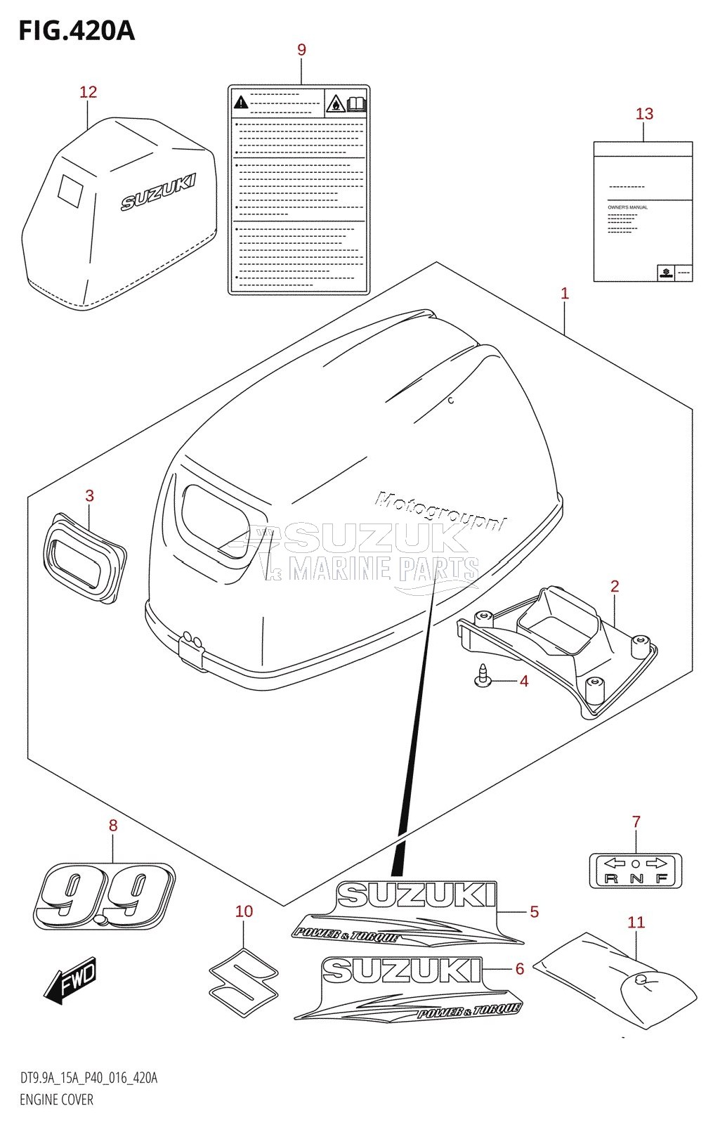 ENGINE COVER (DT9.9A:P40)