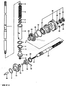 DT25 From 02503-651001 ()  1996 drawing TRANSMISSION