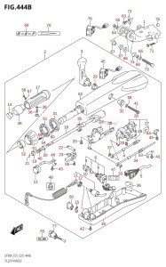 DF80A From 08002F-240001 (E01 E40)  2022 drawing TILLER HANDLE (DF90AWQH)