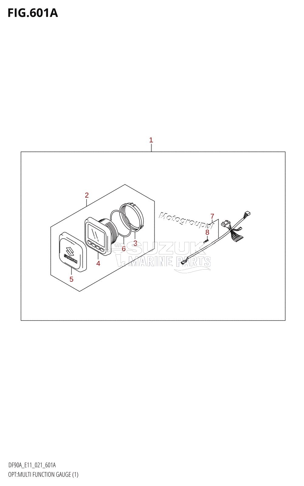 OPT:MULTI FUNCTION GAUGE (1) (DF70A,DF80A,DF90A,DF90AWQH,DF100B)