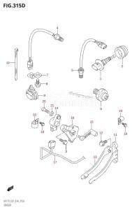 DF150 From 15002F-410001 (E01 E40)  2014 drawing SENSOR (DF150TG:E40)