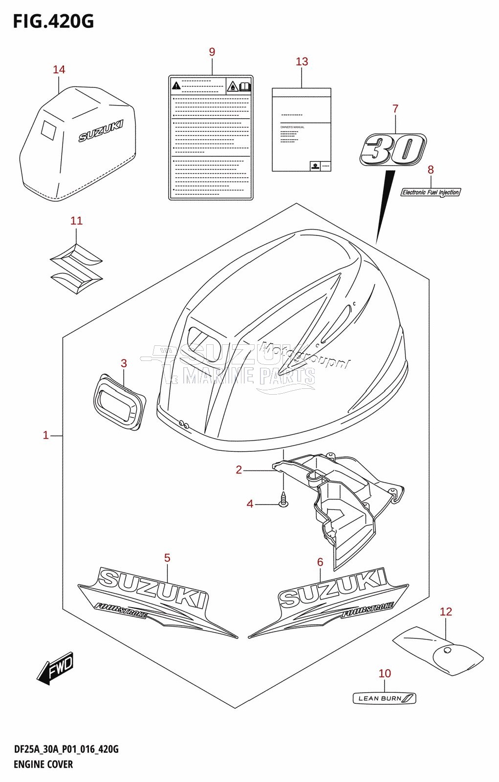 ENGINE COVER (DF30AT:P01)