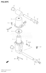 14003Z-310001 (2013) 140hp E01 E40-Gen. Export 1 - Costa Rica (DF140AZ) DF140AZ drawing TRIM CYLINDER (DF115AT:E01)