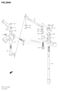 DF115T From 11501F-151001 (E03)  2001 drawing CLUTCH SHAFT (K1,K2,K3)