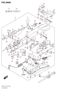 DF75A From 07501F-340001 (E03)  2023 drawing TILLER HANDLE (DF70ATH,DF90ATH)