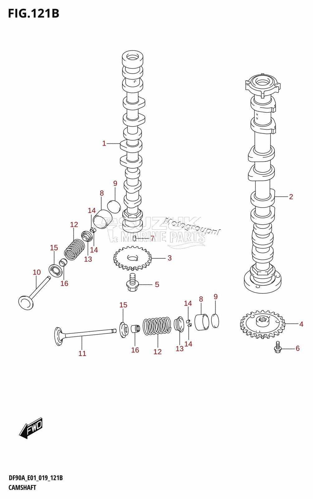 CAMSHAFT (DF80A)