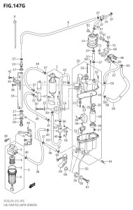 22503Z-310001 (2013) 225hp E01 E40-Gen. Export 1 - Costa Rica (DF225Z) DF225Z drawing FUEL PUMP / FUEL VAPOR SEPARATOR (DF225Z:E01)