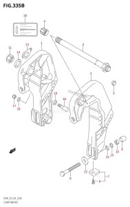 DF40 From 04001F-421001 (E03)  2004 drawing CLAMP BRACKET (K1,K2,K3,K4,K5,K6,K7,K8,K9,K10)