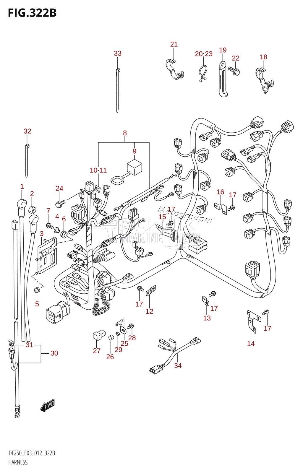 HARNESS (DF200Z:E03)