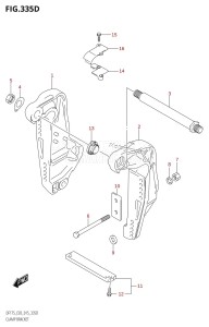 DF175ZG From 17502Z-510001 (E03)  2015 drawing CLAMP BRACKET (DF150ZG:E03)