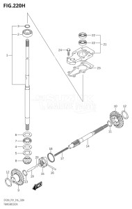 00995F-610001 (2016) 9.9hp P01-Gen. Export 1 (DF9.9B  DF9.9BR  DF9.9BT) DF9.9B drawing TRANSMISSION (DF20A:P01)