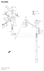 11501F-980001 (2009) 115hp E03-USA (DF115TK9  DF115WZK8  DF115ZK8) DF115T drawing CLUTCH SHAFT (DF115Z:E03)