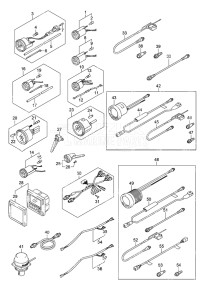 Outboard DF 40A drawing Opt: Meter