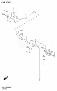 DF20A From 02002F-510001 (P03)  2015 drawing CLUTCH ROD (DF15A:P03)