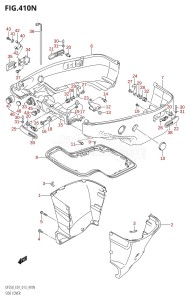 DF250 From 25003F-310001 (E01 E40)  2013 drawing SIDE COVER (DF200T:E01:L-TRANSOM)