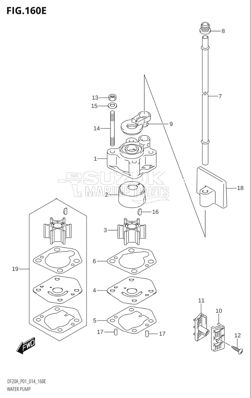 WATER PUMP (DF15AR:P01)