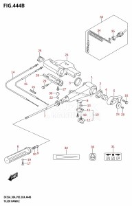 DF250A From 25003P-440001 (E11 - E40)  2024 drawing TILLER HANDLE (DF25ATH,DF30ATH)