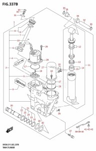 DF200Z From 20002Z-240001 (E01 E40)  2022 drawing TRIM CYLINDER (X-TRANSOM,XX-TRANSOM)