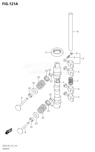 00995F-410001 (2014) 9.9hp P01-Gen. Export 1 (DF9.9B  DF9.9BR  DF9.9BT) DF9.9B drawing CAMSHAFT (DF9.9B:P01)