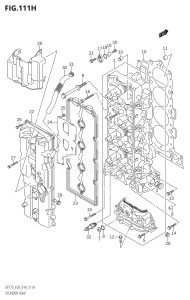 15002F-410001 (2014) 150hp E03-USA (DF150T  DF150TG) DF150 drawing CYLINDER HEAD (DF175ZG:E03)