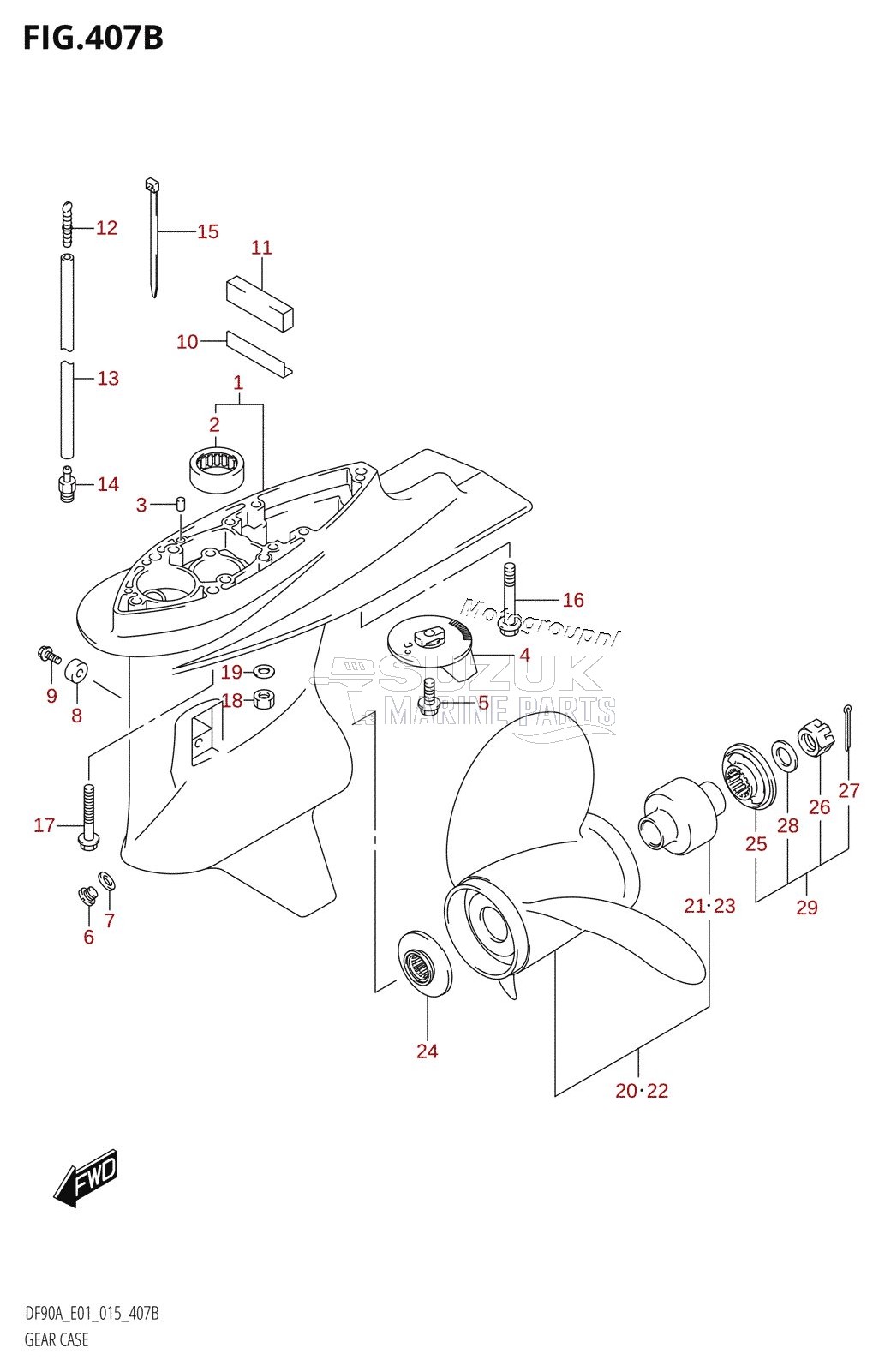 GEAR CASE (DF70A:E40)