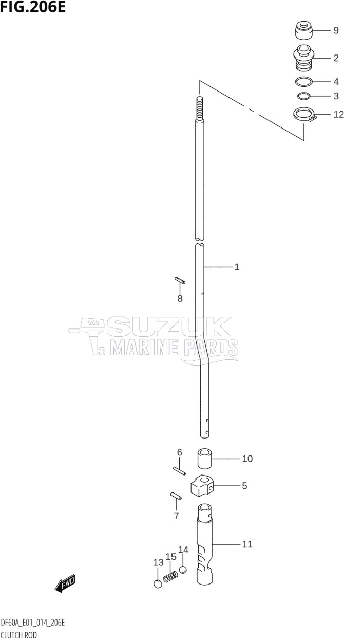 CLUTCH ROD (DF50A:E01)