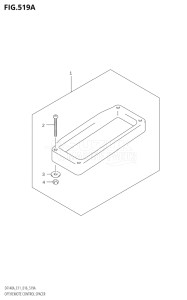 11504F-610001 (2016) 115hp E03-USA (DF115AST) DF115AST drawing OPT:REMOTE CONTROL SPACER