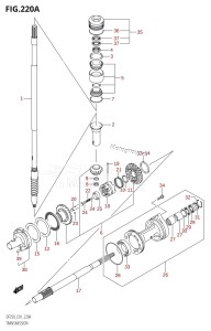 DF225Z From 22501Z-780001 (E01 E40)  2007 drawing TRANSMISSION (DF200T,DF200WT,DF225T,DF225WT,DF250T)