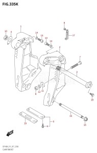 DF115A From 11503F-710001 (E11 E40)  2017 drawing CLAMP BRACKET (DF115AST:E03)