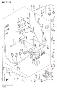 DF80A From 08002F-110001 (E01 E40)  2011 drawing HARNESS