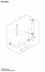 DF60A From 06002F-210001 (E03)  2012 drawing OPT:WATER PRESSURE GAUGE SUB KIT