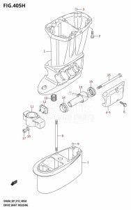 DF60A From 06002F-310001 (E01 E40)  2013 drawing DRIVE SHAFT HOUSING (DF60A:E40)