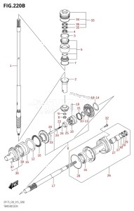 DF175ZG From 17502Z-510001 (E03)  2015 drawing TRANSMISSION (DF150TG:E03)