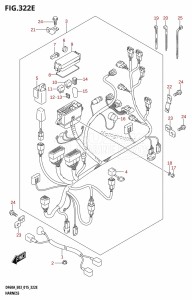 DF60A From 06003F-510001 (E03)  2015 drawing HARNESS (DF60AVT:E03)