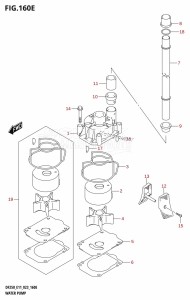 DF250Z From 25003Z-340001 (E11 E40)  2023 drawing WATER PUMP (E40)