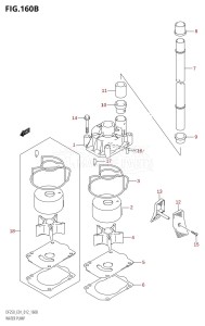 DF250Z From 25003Z-210001 (E01 E40)  2012 drawing WATER PUMP (DF200T:E40)