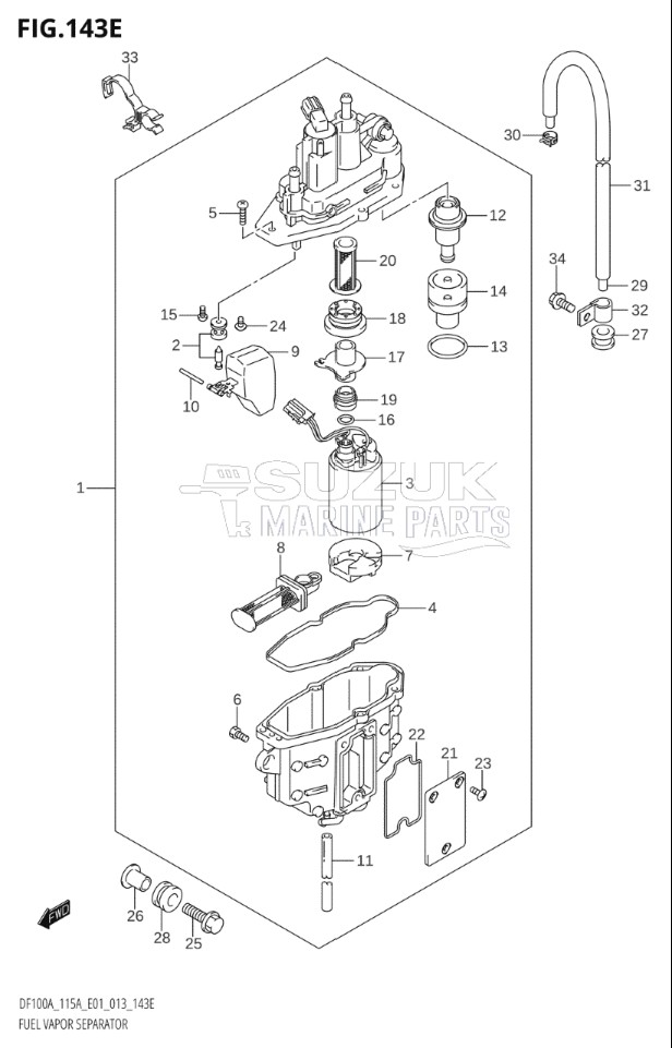 FUEL VAPOR SEPARATOR (DF115AZ:E01)