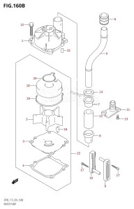 DF115T From 11501F-371001 (E03)  2003 drawing WATER PUMP (K6,K7,K8)