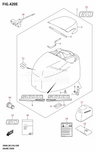 DF40A From 04003F-810001 (E03)  2018 drawing ENGINE COVER (DF60AVT)