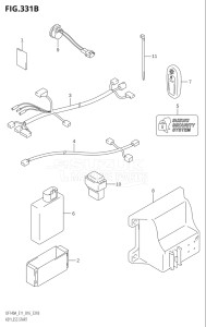 14003Z-610001 (2016) 140hp E11 E40-Gen. Export 1-and 2 (DF140AZ) DF140AZ drawing KEY LESS START (DF115AT:E11)